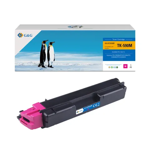 Toner G&G zamiennik Kyocera TK590M - magenta, 5000 stron