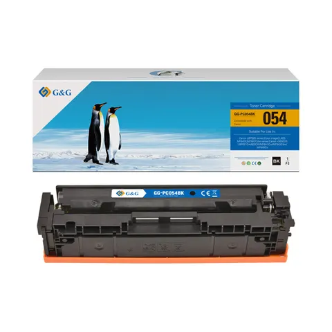 Toner G&G zamiennik Canon 054K - czarny, 1500 stron