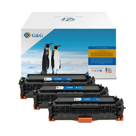 Toner G&G zamiennik HP CC531A - cyan, 2800 stron