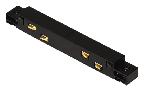 Czarny łącznik zasilający prosty do szyn magnetycznych Oxyled Multiline 897836