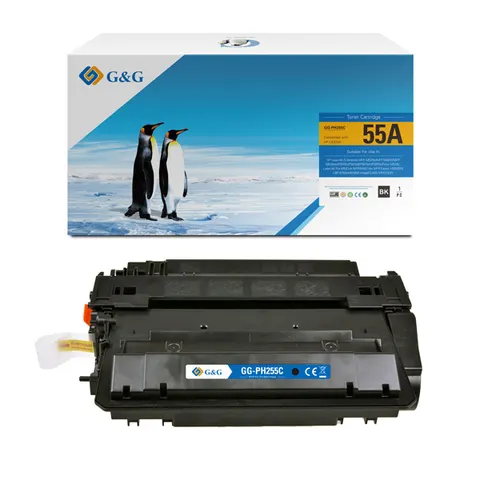 Toner G&G zamiennik HP CE255A - czarny, 6000 stron