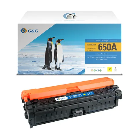Toner G&G zamiennik HP CE272A - żółty, 15000 stron
