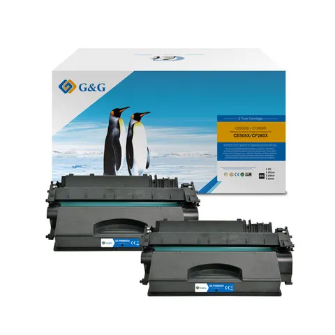 Toner G&G zamiennik HP CE505X - czarny, 6500 stron