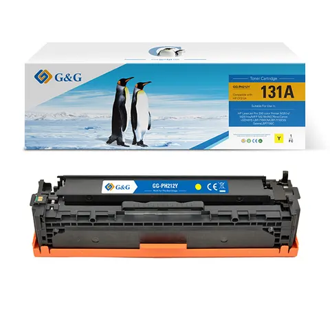 Toner G&G zamiennik HP CF212A - żółty, 1800 stron