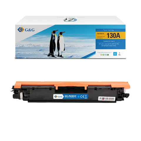 Toner G&G zamiennik HP CF351A - cyan, 1000 stron