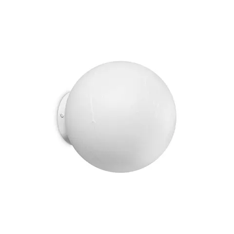 Biała lampa sufitowa kula imitująca papier Ideal Lux 317106 Carta ap1 d20 E27