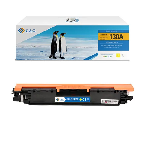 Toner G&G zamiennik HP CF352A - żółty, 1000 stron