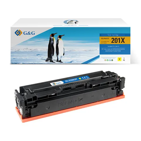 Toner G&G zamiennik HP CF402X - żółty, 2300 stron