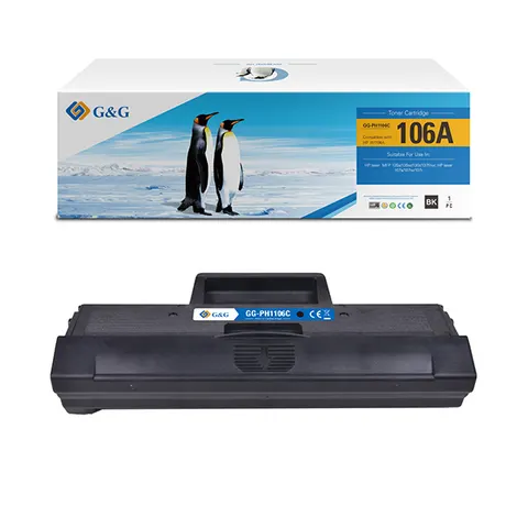 Toner G&G zamiennik HP W1106A - czarny, 1000 stron