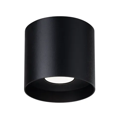 Lampa sufitowa plafon walec Sollux Lighting SL.1281 Deep Space MIKA czarny 1xGU10