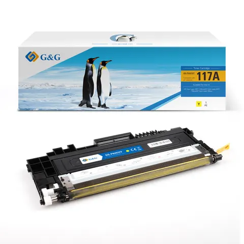 Toner G&G zamiennik HP W2072A - żółty, 700 stron