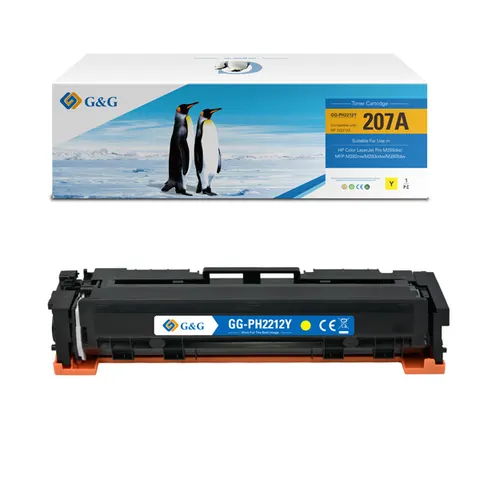 Toner G&G zamiennik HP W2212A - żółty, 1250 stron