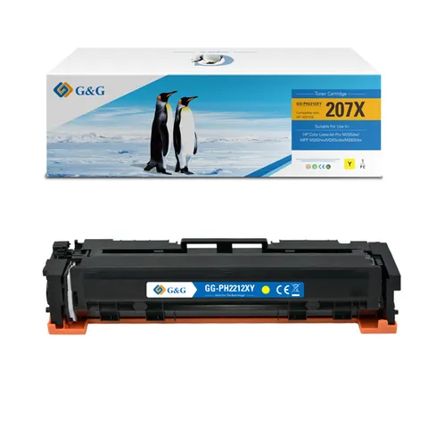 Toner G&G zamiennik HP W2212X - żółty, 2450 stron