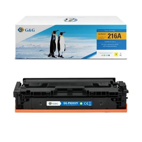 Toner G&G zamiennik HP W2412A - żółty, 850 stron