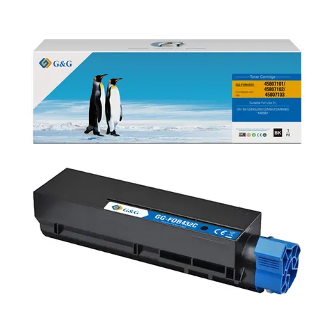 Toner G&G zamiennik OKI 45807102 - czarny, 3000 stron
