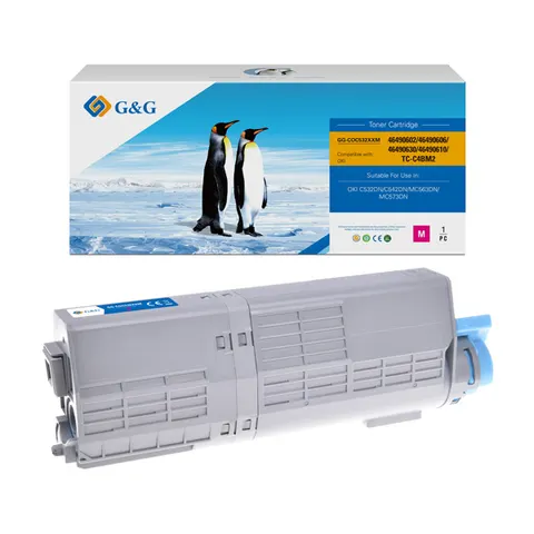 Toner G&G zamiennik OKI 46490606 - magenta, 6000 stron