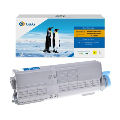 Toner G&G zamiennik OKI 46490605 - żółty, 6000 stron