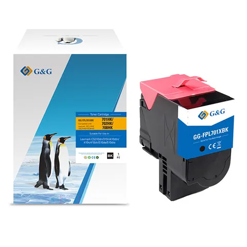 Toner G&G zamiennik Lexmark 70C2HK0 - czarny, 4000 stron, program return
