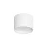 Biała okrągła płaska lampa sufitowa LVT 3355 Sino GX53 8,2cm x 6cm