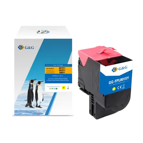 Toner G&G zamiennik Lexmark 80C2SY0 - żółty, 2000 stron