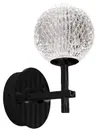 Lampa ścienna kinkiet nowoczesny czarny/przezroczysty Azzardo AZ6013 Edem Wall LED 4,2W 3000K