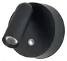 Kinkiet lampa ścienna okrągła z reflektorem i ściemniaczem czarna Azzardo AZ5630 Como Round Wall Dimm LED 3W 3000K