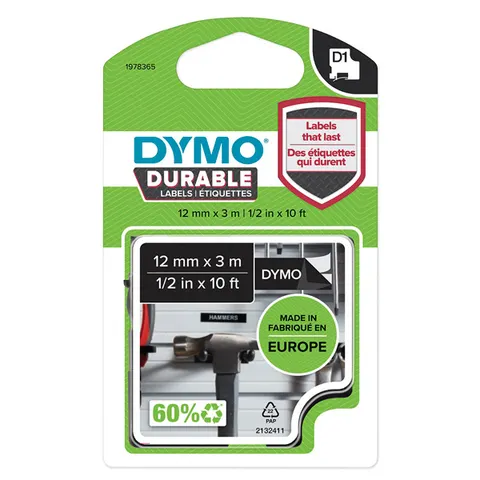 Taśma DYMO 1978365 - 3m × 12mm, D1, białe