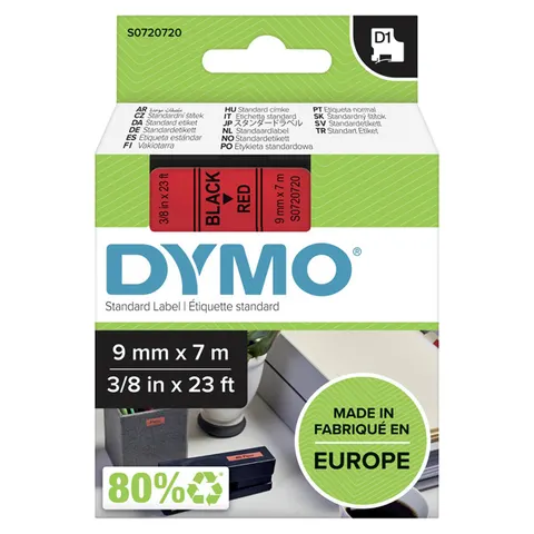 Taśma DYMO 40917 - 7m × 9mm, D1, czarne