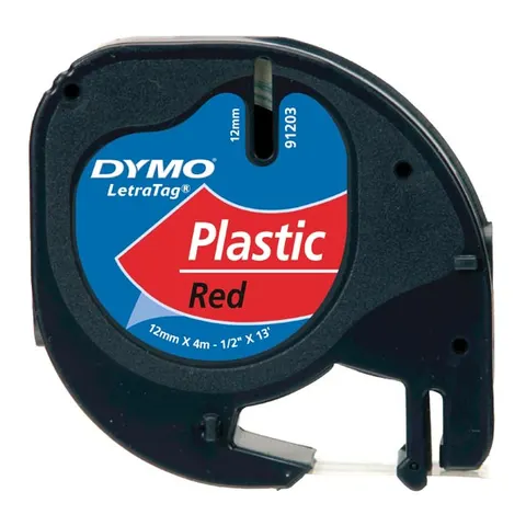 Taśma DYMO S0721630 - 4m × 12mm, LetraTag, czarne