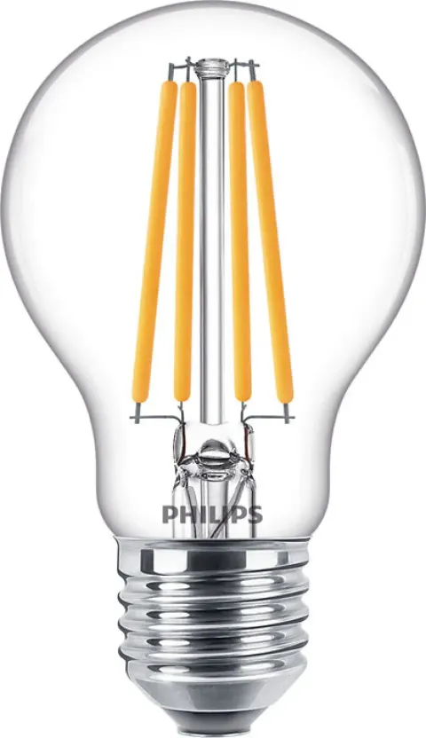 Mocna żarówka dekoracyjna LED retro neutralna E27 A60 10,5W 1521LM 4000K Philips 8719514347106