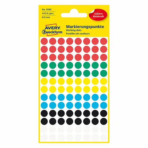 Etykiety AVERY 3090 - 104 et./arkusz, 4 arkuszy