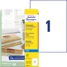 Etykiety na paczki 210 x 297 mm, etykiety przezroczyste, etykiety foliowe, etykiety kurierskie 25 ark. / op., Avery J8567-25