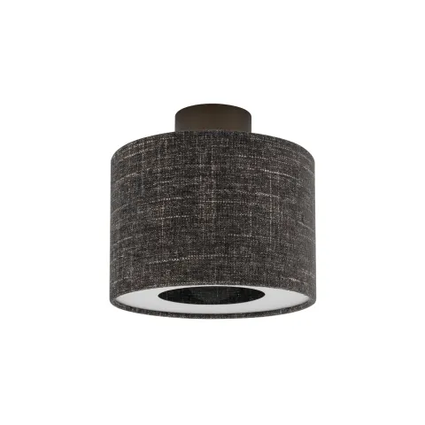 Plafon sufitowy AMARELA S 11657 Nowodvorski Lighting czarny melanż klosz tkaninowy 1xE27