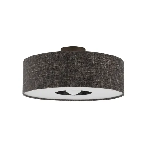 Plafon sufitowy AMARELA M 11658 Nowodvorski Lighting czarny melanż klosz tkaninowy 1xE27
