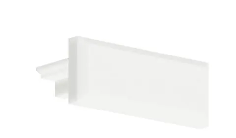 Biała wciskana zaślepka końcowa do profili Micro-Plus Kluś Design C24392C10