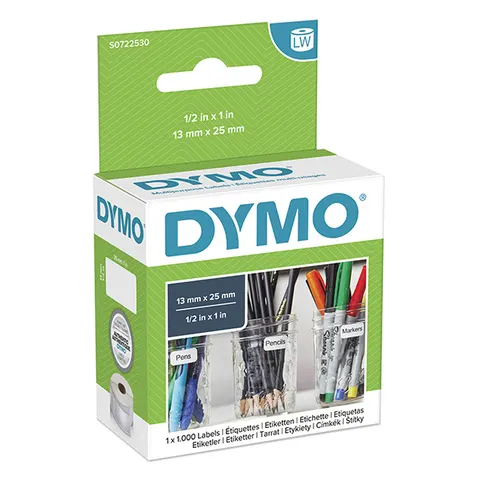 Etykiety DYMO 11353 - 25mm × 13mm, białe, 1000 szt.