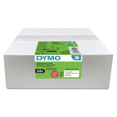Etykiety DYMO 2223590 - 57mm × 32mm, białe, 24 x 1000 szt.