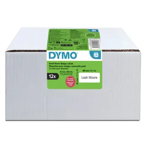 Etykiety DYMO 2234183 - 89mm × 41mm, białe, 12 x 300 szt.