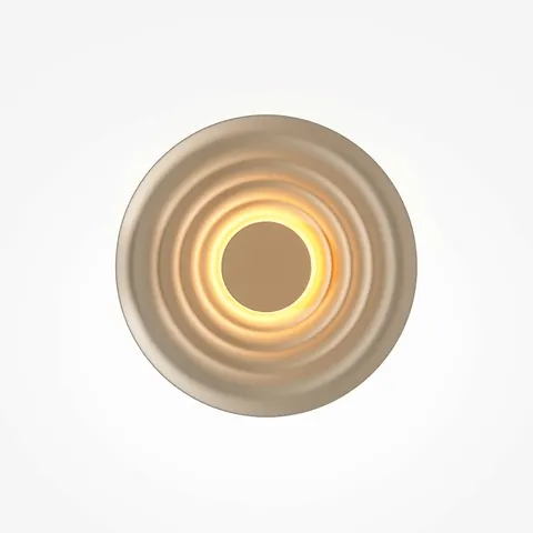 Szary płaski okrągły kinkiet Maytoni MOD400WL-L5GR2.7K Nami LED 6W 2700K 40cm