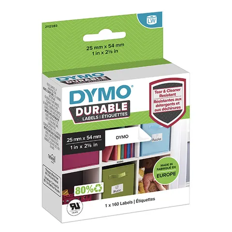 Etykiety DYMO 2112283 - 54mm × 25mm, białe, 160 szt.