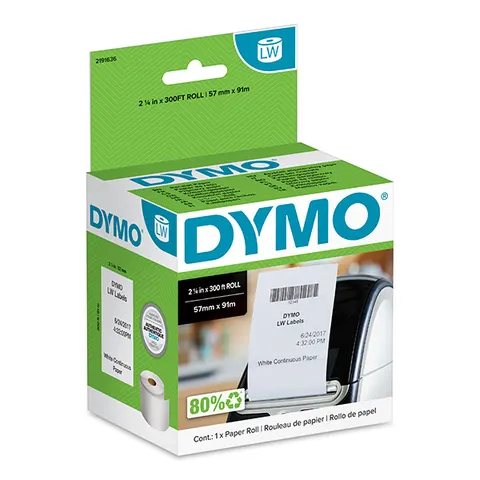 Etykiety DYMO 2191636 - 91m × 57mm, białe
