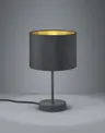 Lampa stołowa nocna Trio 508200179 Hostel E27 33cm czarny złoty