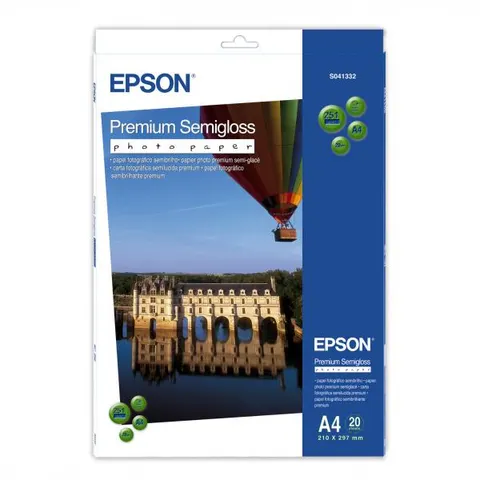 Papier fotograficzny EPSON Premium Semigloss Photo C13S041332 - A4 20 arkuszy