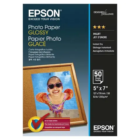 Papier fotograficzny EPSON Glossy Photo C13S042545 - 13x18 cm 50 arkuszy