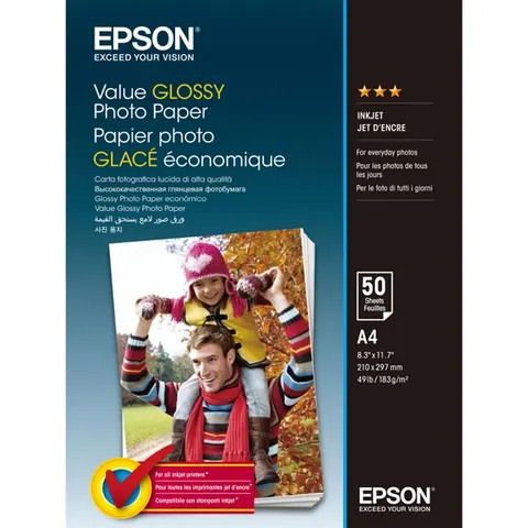 Papier fotograficzny EPSON Value Glossy Photo C13S400036 - A4 50 arkuszy