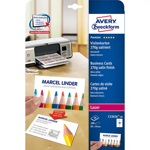 Papier AVERY C32026-10 - A4, 270 gsm