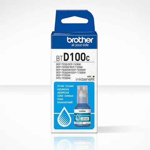 Tusz BROTHER BTD100C - cyan, 48,8ml, 5000 stron