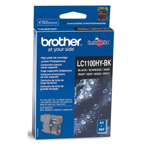Tusz BROTHER LC-1100HYBK - czarny, 900 stron