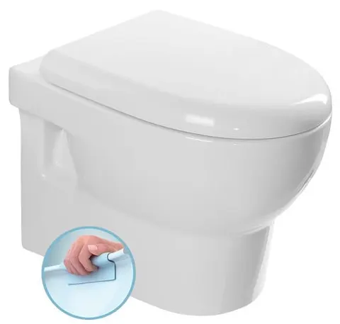 ISVEA - Miska wisząca WC biała ABSOLUTE rimless 35x50 cm bez deski 10AB02002