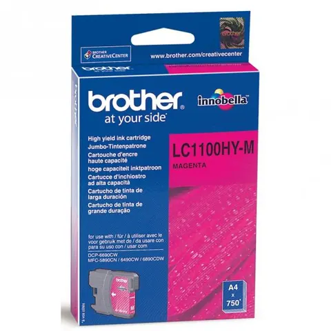 Tusz BROTHER LC-1100HYM - magenta, 750 stron